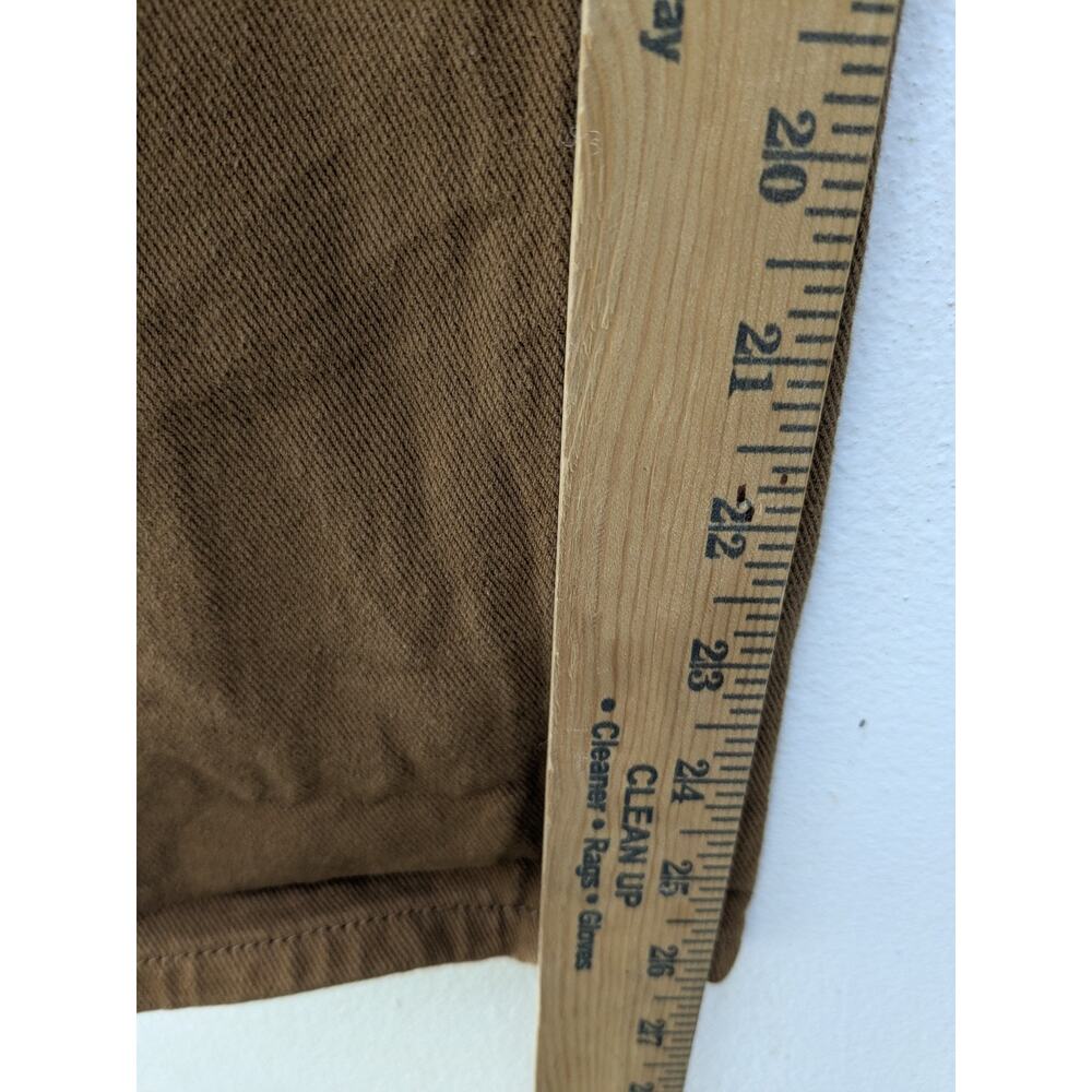 PacSun Women's Pants Utility Cargo Rustic Belted Brown Denim Size 28 - Picture 8 of 14